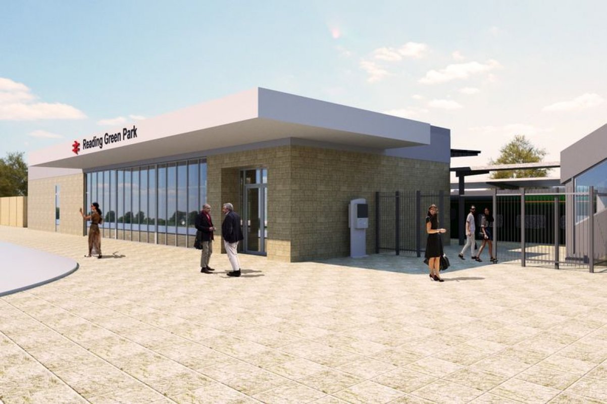 Reading Green Park Station 站将于 2022 年底开放 - 建设将于本月完成
